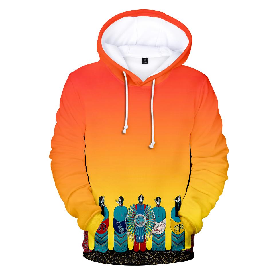 Standing Together Native American All Over Hoodie LT10
