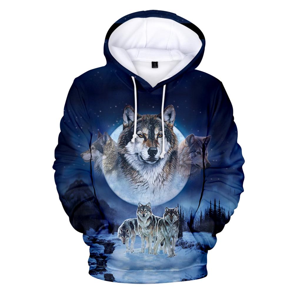 Wolves Native American All Over Hoodie LT10