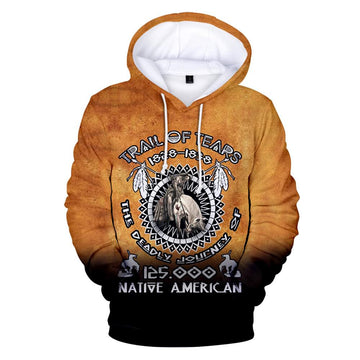 The End Of The Trail Native American All Over Hoodie LT10