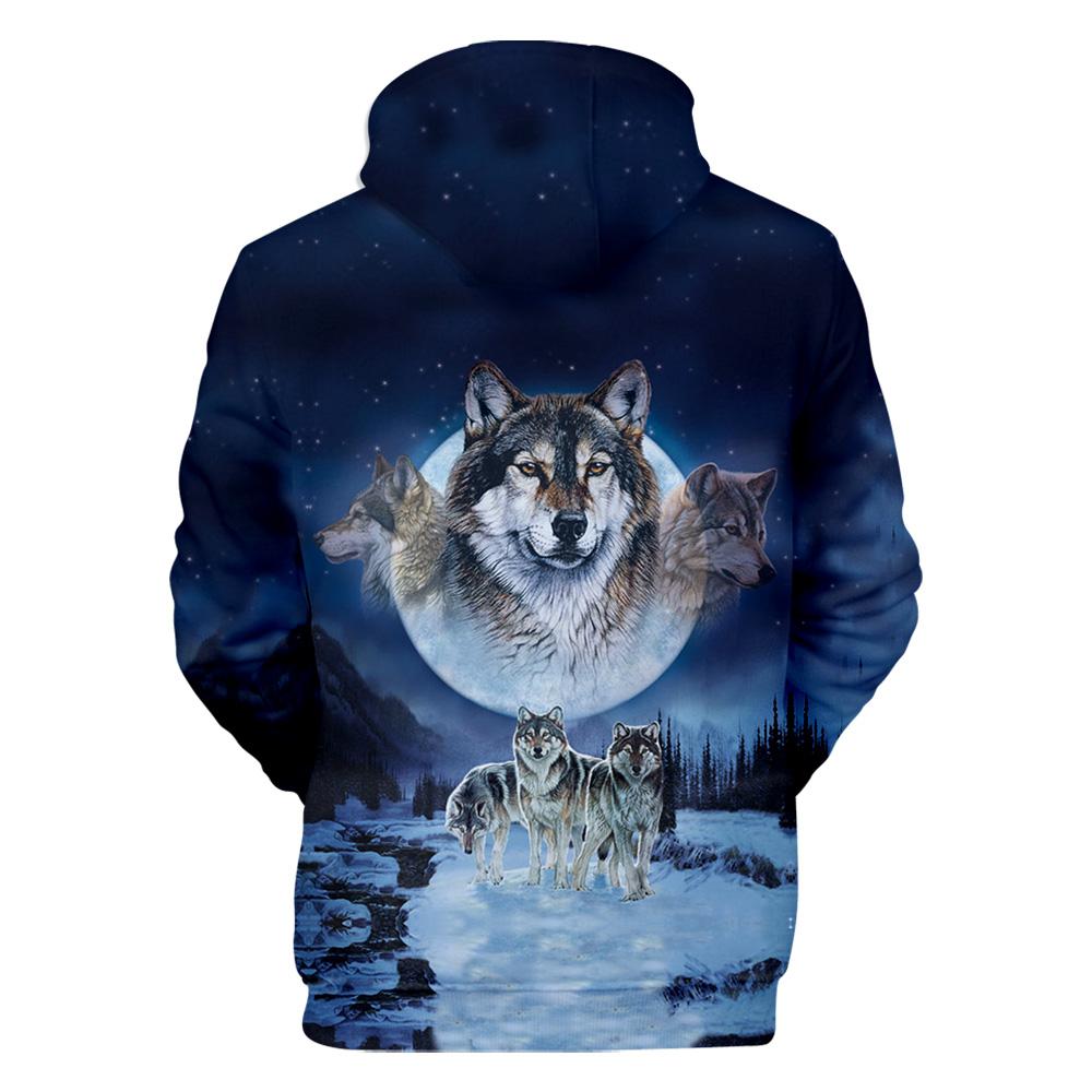Wolves Native American All Over Hoodie LT10
