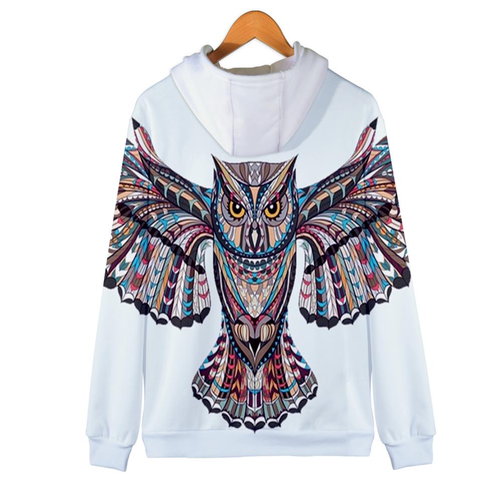 Owl Symbol Native American All Over Hoodie LT10