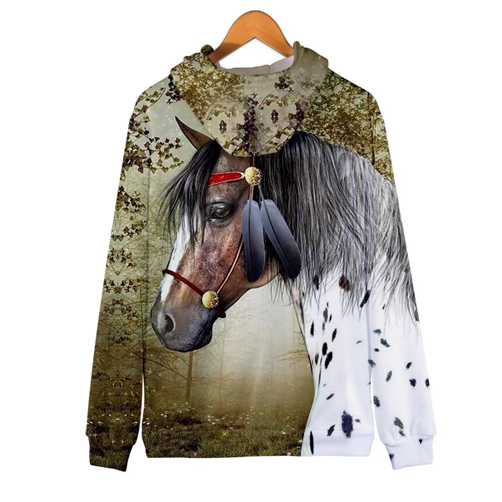 Warrior Horse Native American All Over Hoodie LT10