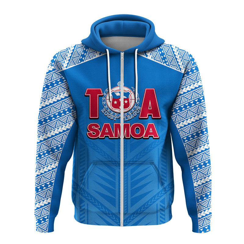 Toa Samoa Rugby Hoodie Blue Sky Jersey 2022 LT6