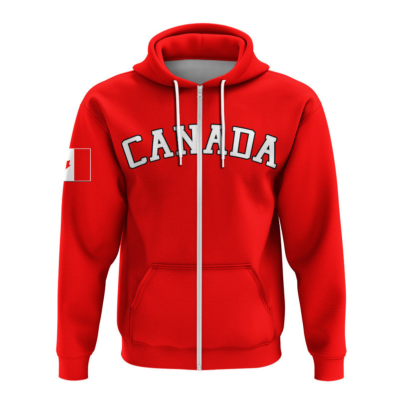Custom Baseball 2023 Canada Hoodie Red Style LT6