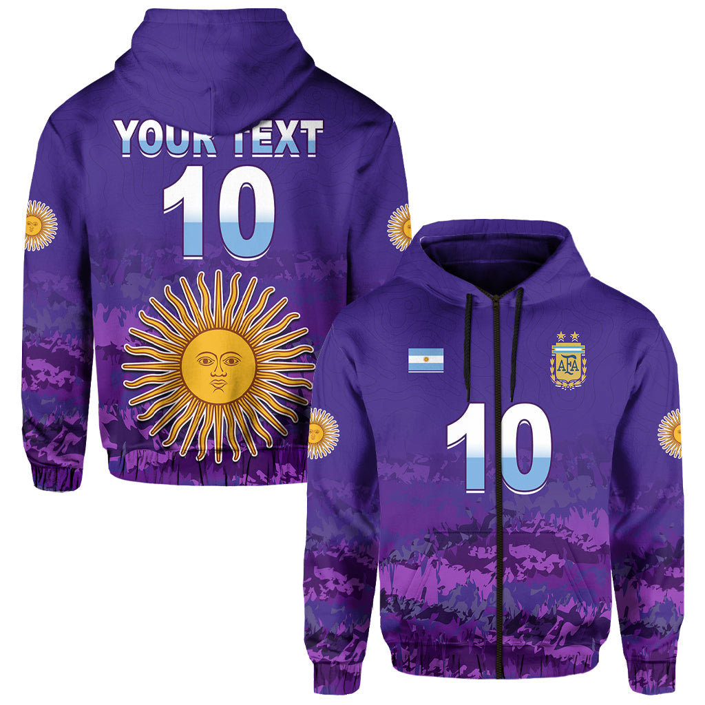 Custom Argentina Football Hoodie Go Champions La Albiceleste LT13