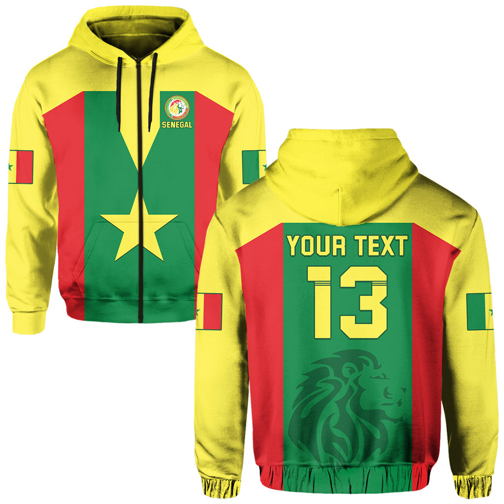 Custom Senegal Football Hoodie Champion of Africa LT13