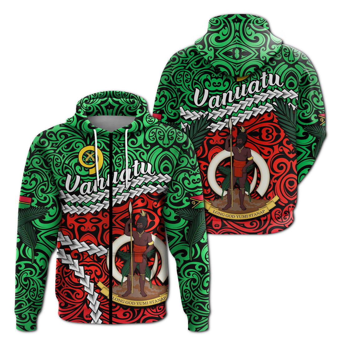 Vanuatu Zip Hoodie Simple LT13