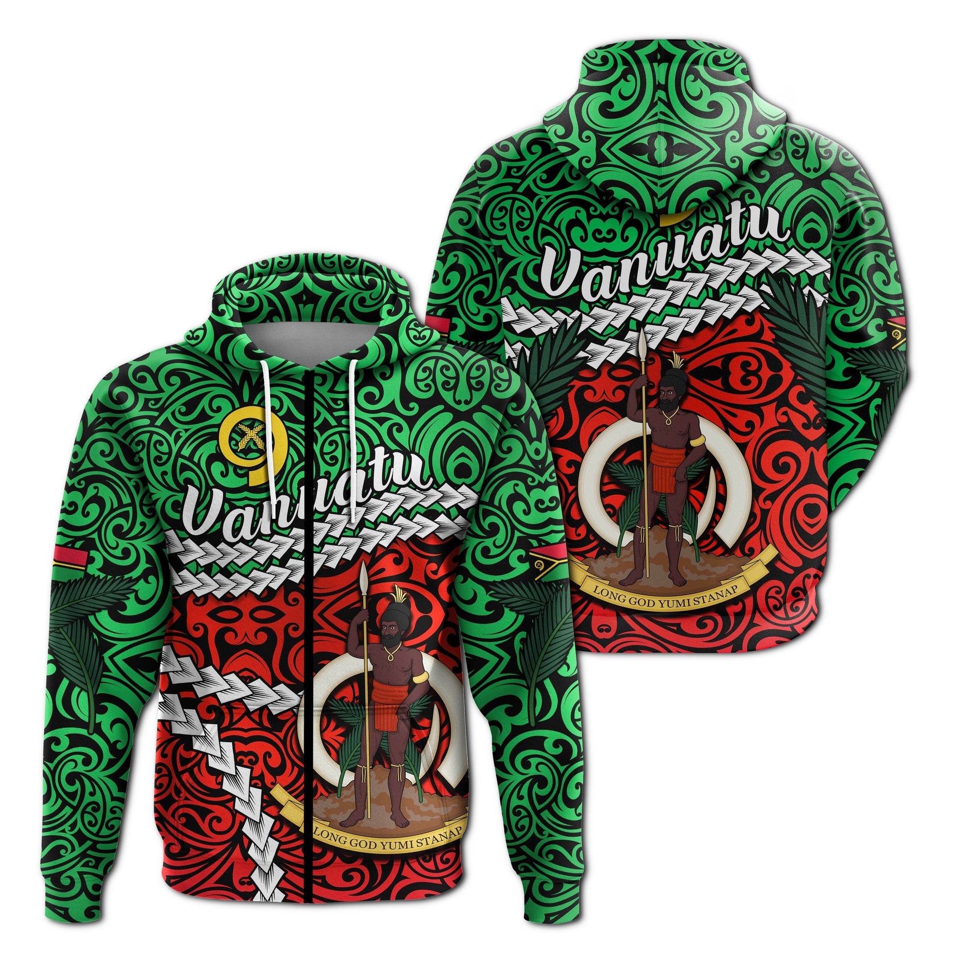 Vanuatu Zip Hoodie Simple LT13