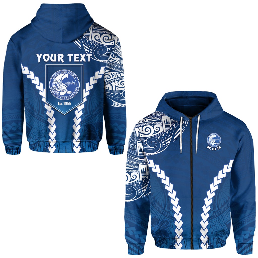 Custom Kailua High School Zip Hoodie Home of the Surfriders LT13