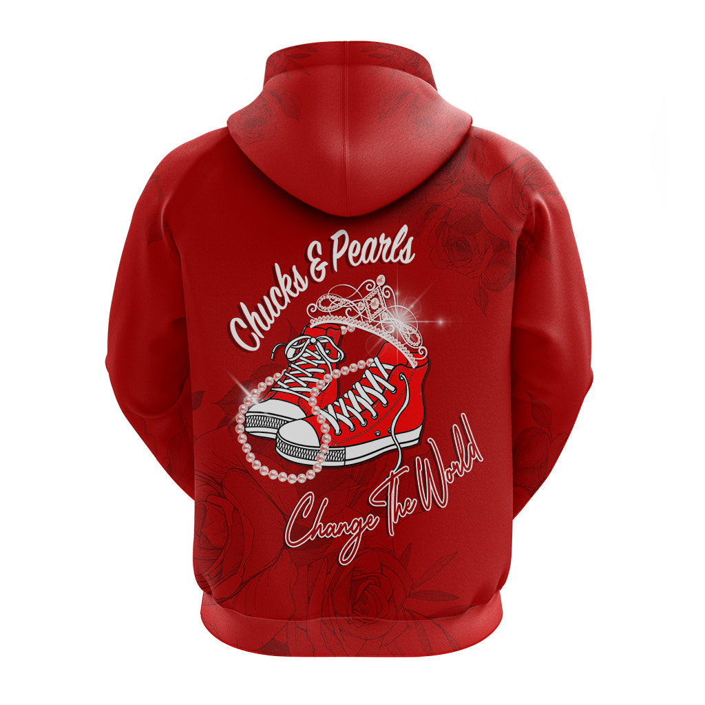 Womxns History Month Hoodie Chucks and Pearls Change The World LT7