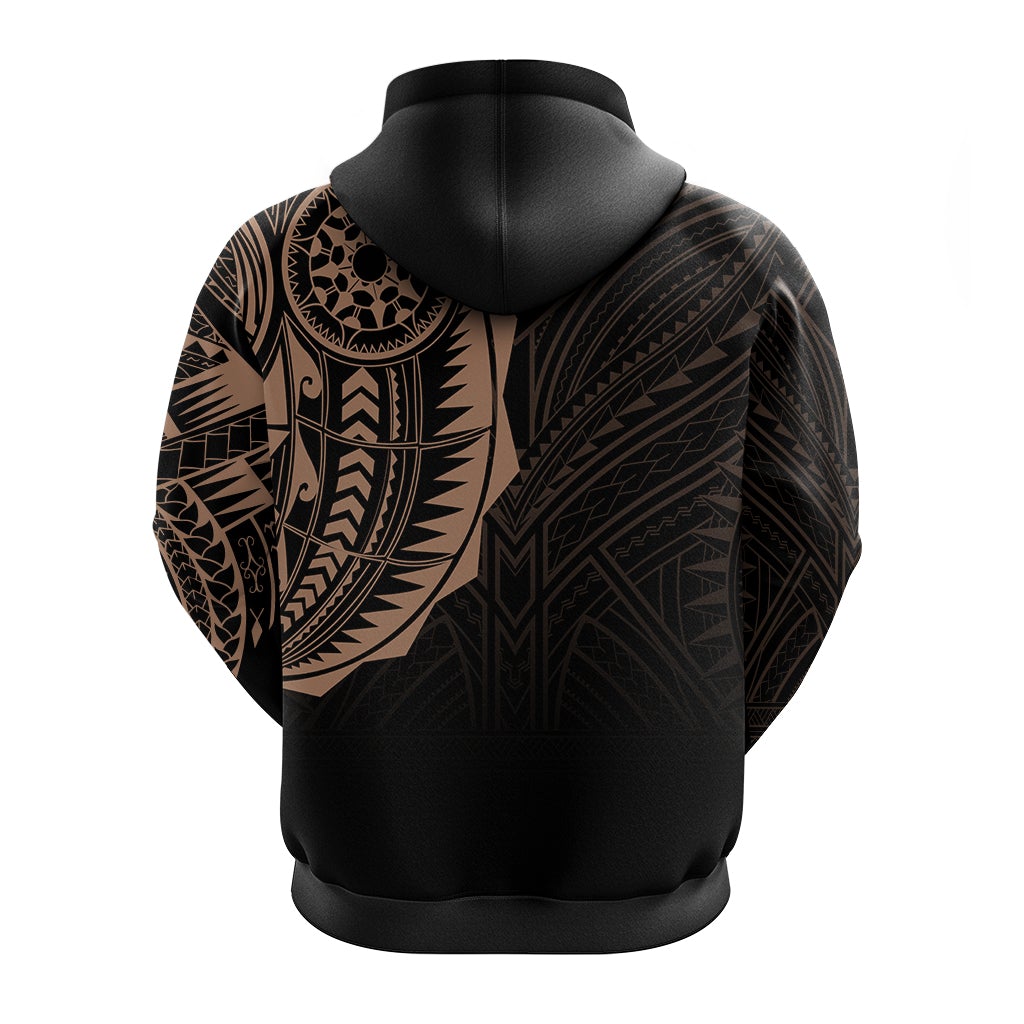 Polynesian Full Sleeve Tattoo Hoodie Blush Color LT7