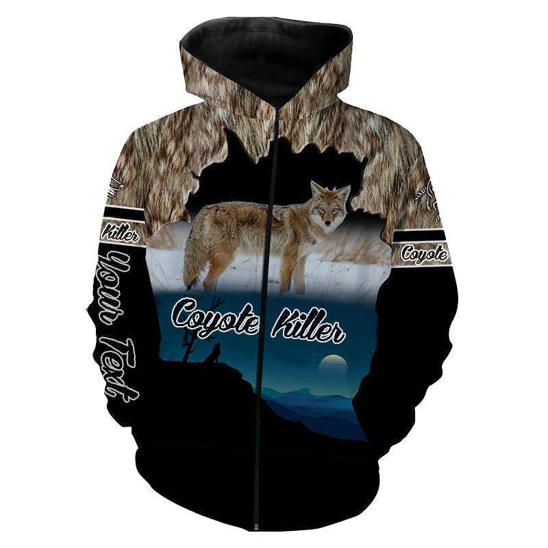 Custom Coyote Killer 3D Hoodie LT9