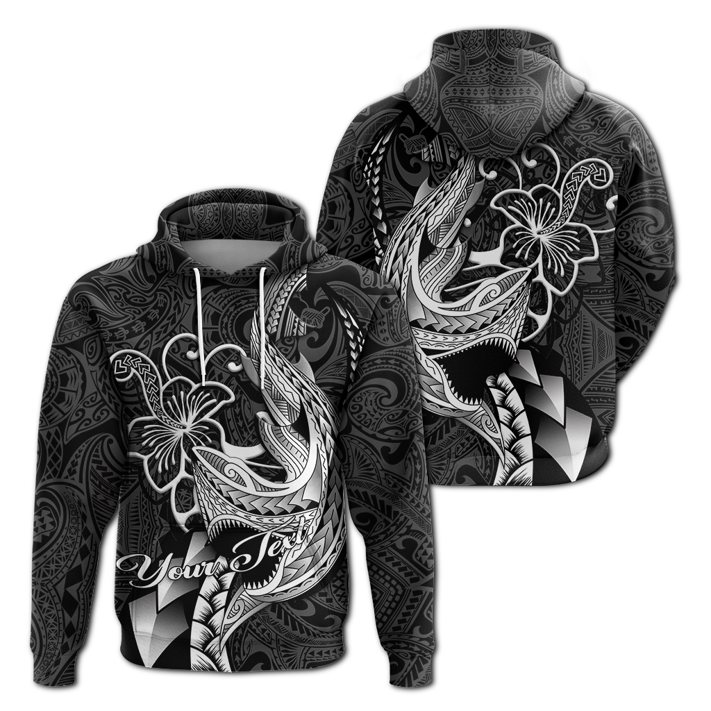 Custom Polynesian Shark Tattoo Hawaii Tribal Hoodie LT12