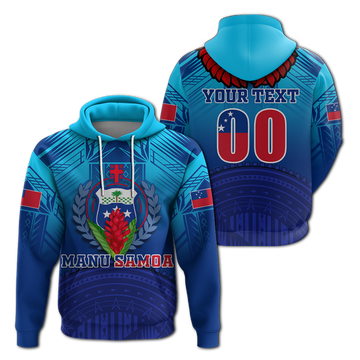 Custom Personalised Manu Samoa Legend Hoodie LT12