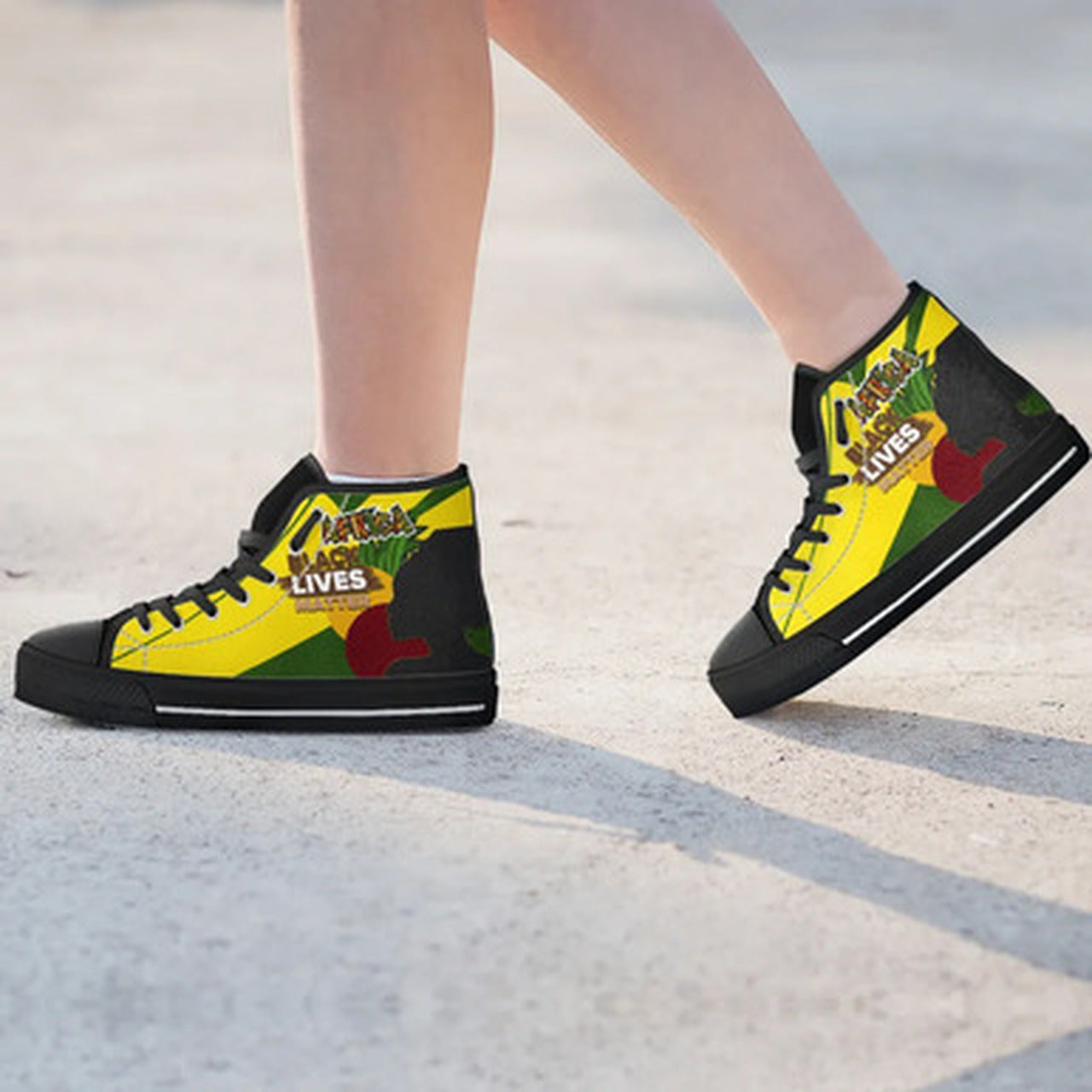 OES High Top Shoes African Patterns Pride Style High Top Shoes RLT7