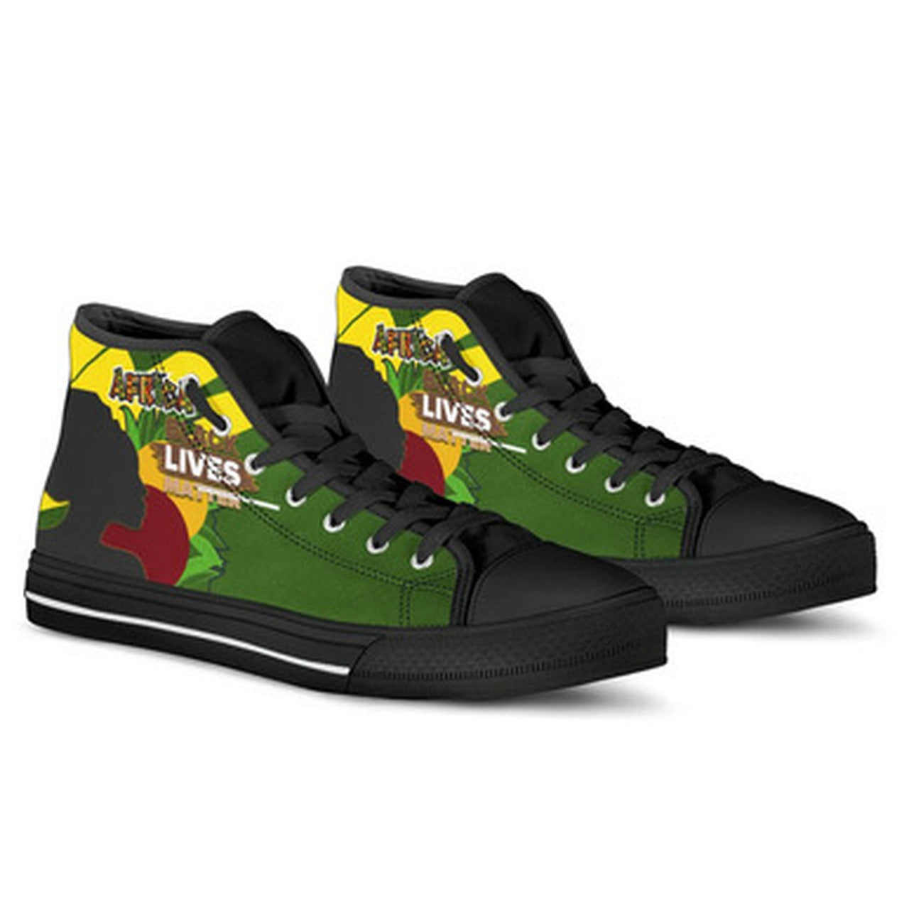 OES High Top Shoes African Patterns Pride Style High Top Shoes RLT7