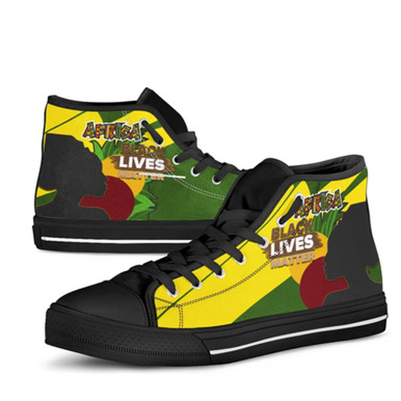 OES High Top Shoes African Patterns Pride Style High Top Shoes RLT7