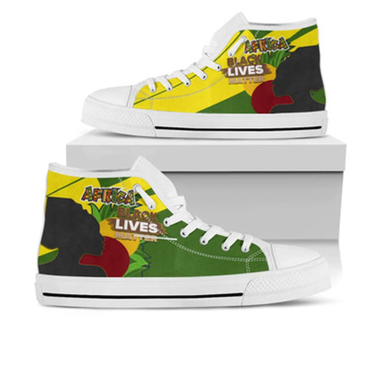 OES High Top Shoes African Patterns Pride Style High Top Shoes RLT7