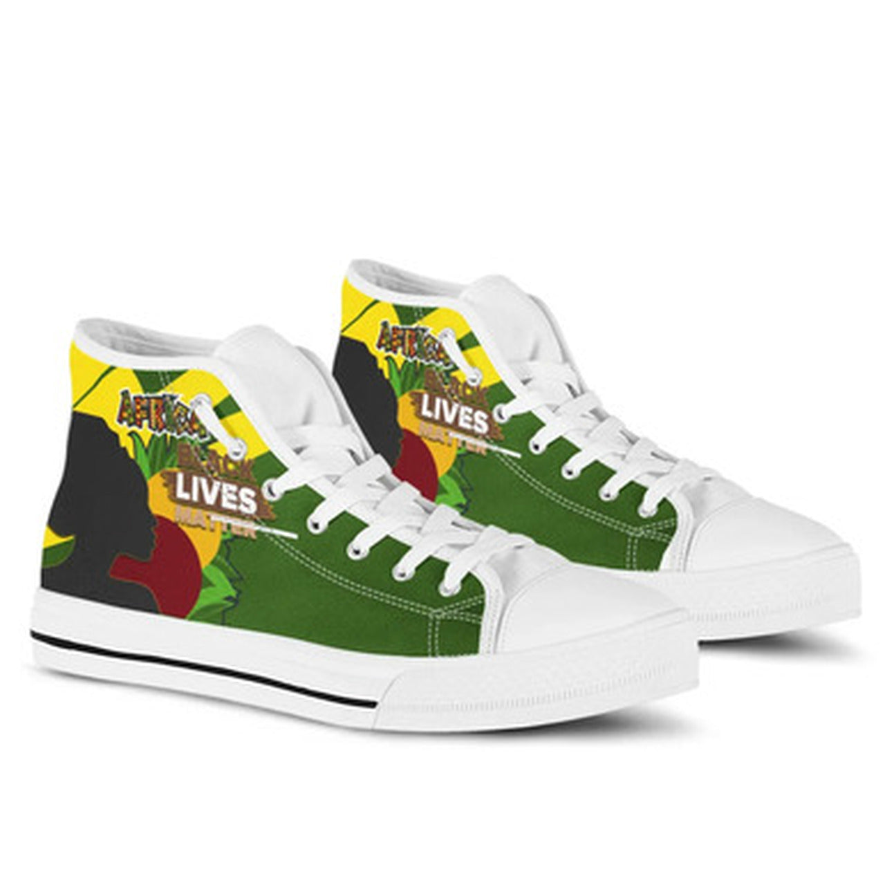 OES High Top Shoes African Patterns Pride Style High Top Shoes RLT7