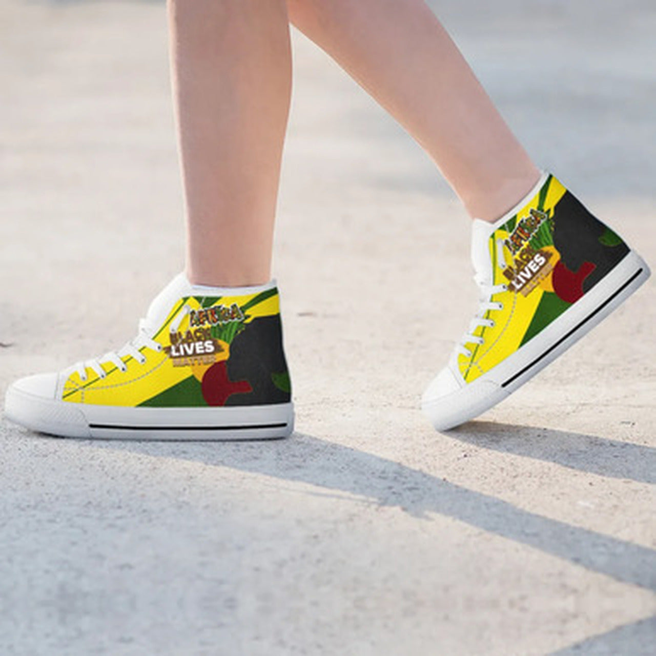 OES High Top Shoes African Patterns Pride Style High Top Shoes RLT7