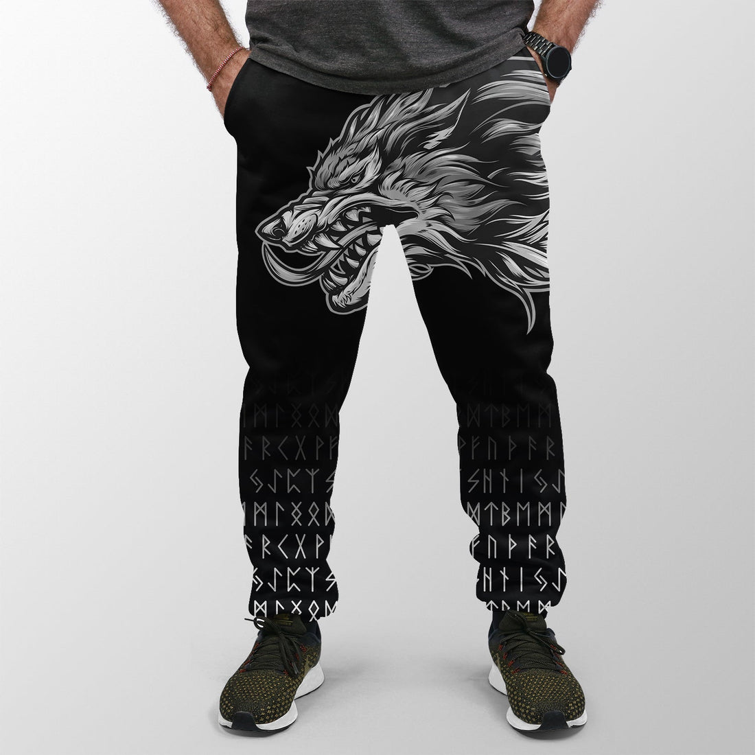 Viking Jogger (Women's/Men's) Fenrir Wolf Near Shoulder RLT12