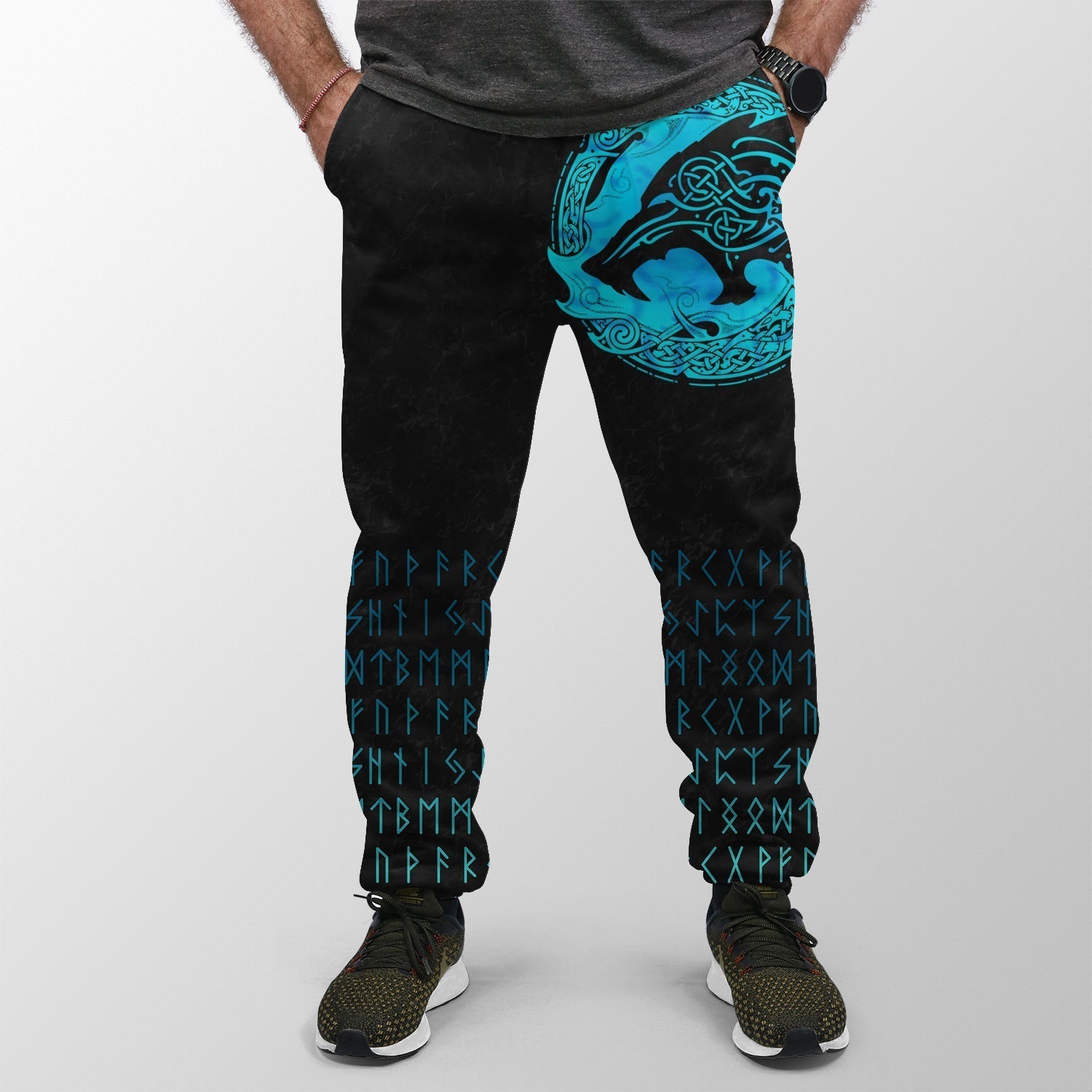 Viking Jogger (Women's/Men's) Fenrir Wolf Cyan RLT12
