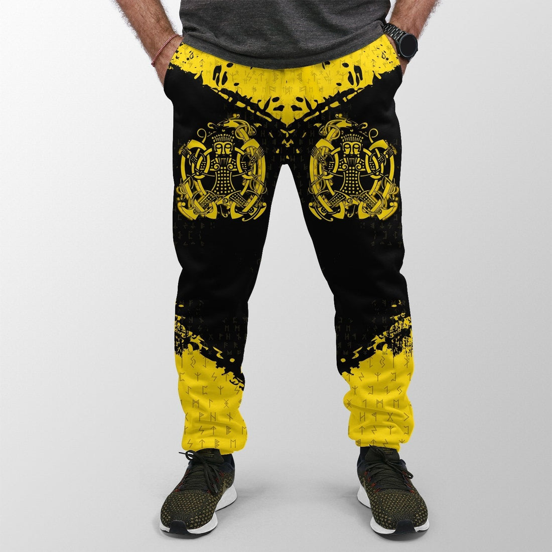 Viking Jogger, Loki Bound Triskele Rune Gold RLT12