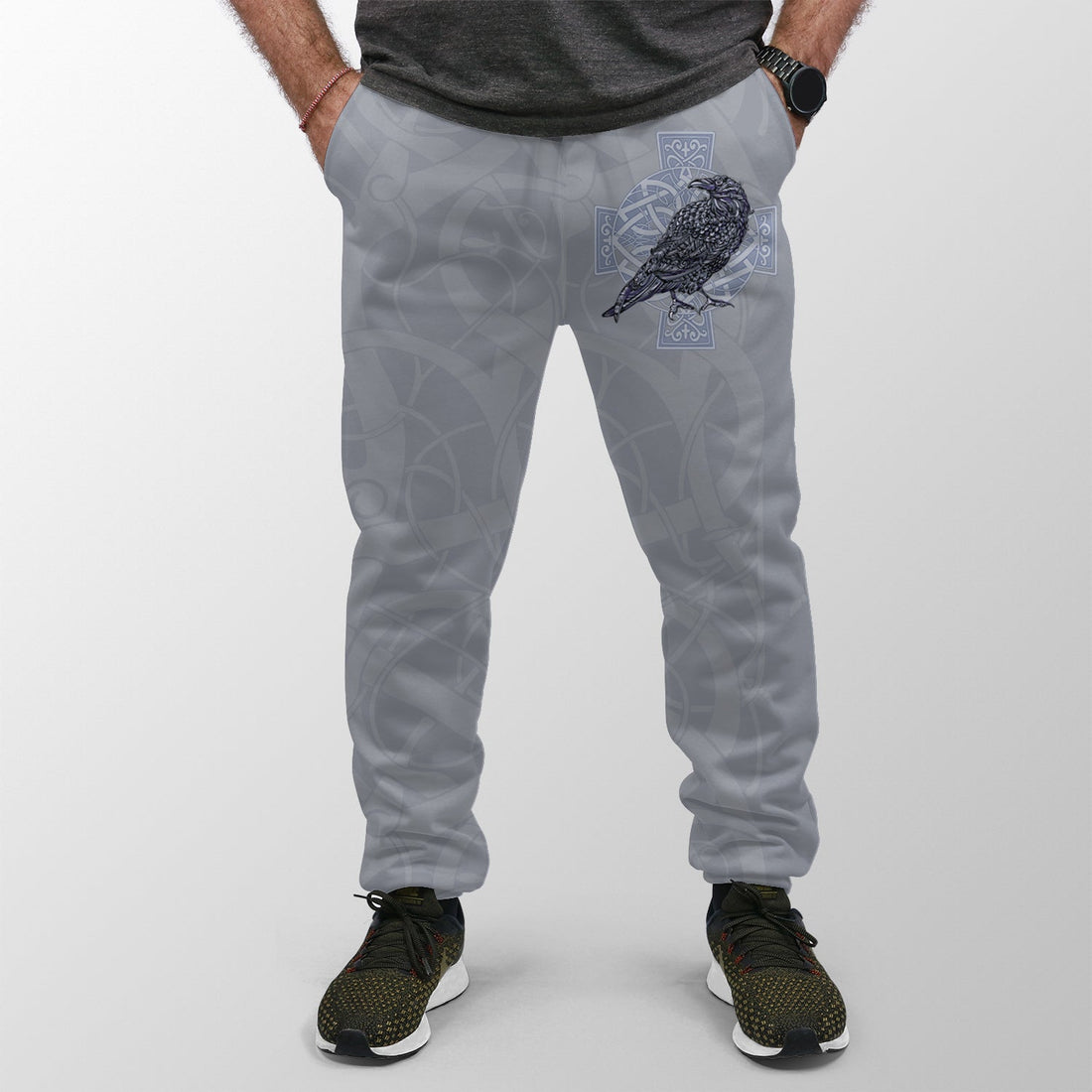 Viking Jogger (Women's/Men's) Odin's Celtic Raven Scandinavian Tattoo RLT12