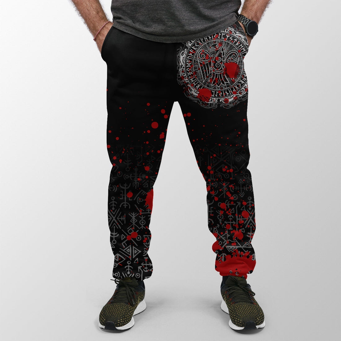 Viking Jogger (Women's/Men's) Raven Celtic Tattoo Blood RLT12