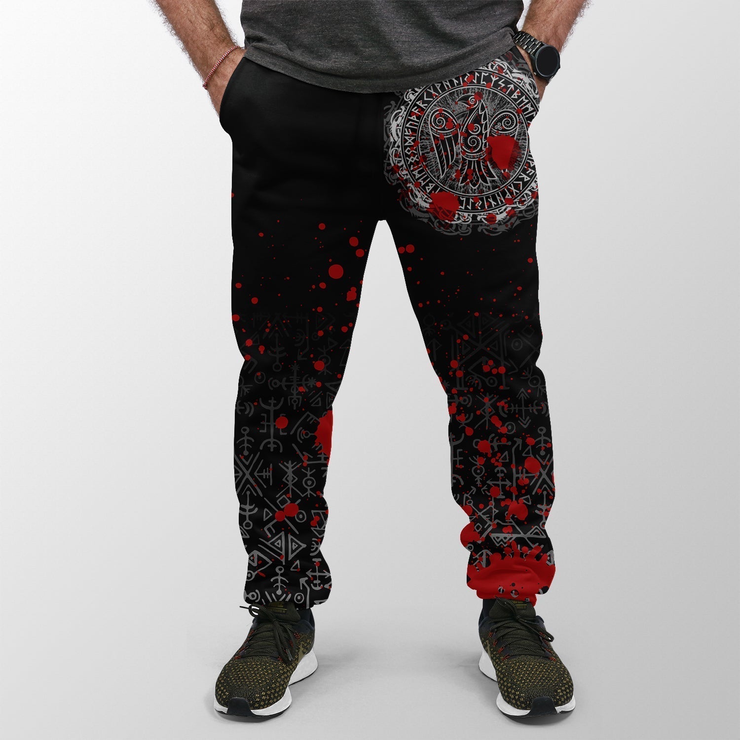 Viking Jogger (Women's/Men's) Raven Celtic Tattoo Blood RLT12