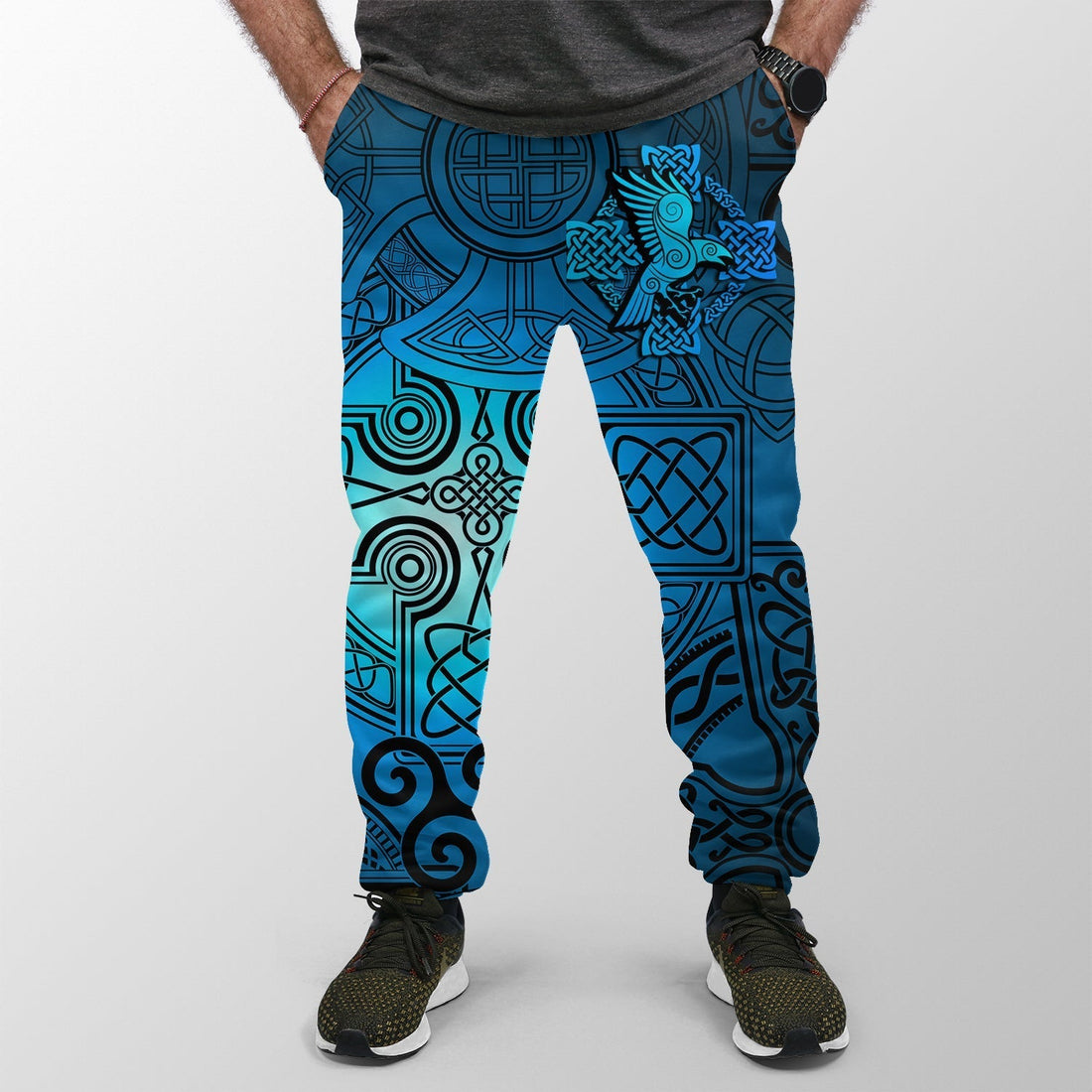 Viking Jogger (Women's/Men's) Raven Odin Celtic Cyan RLT12
