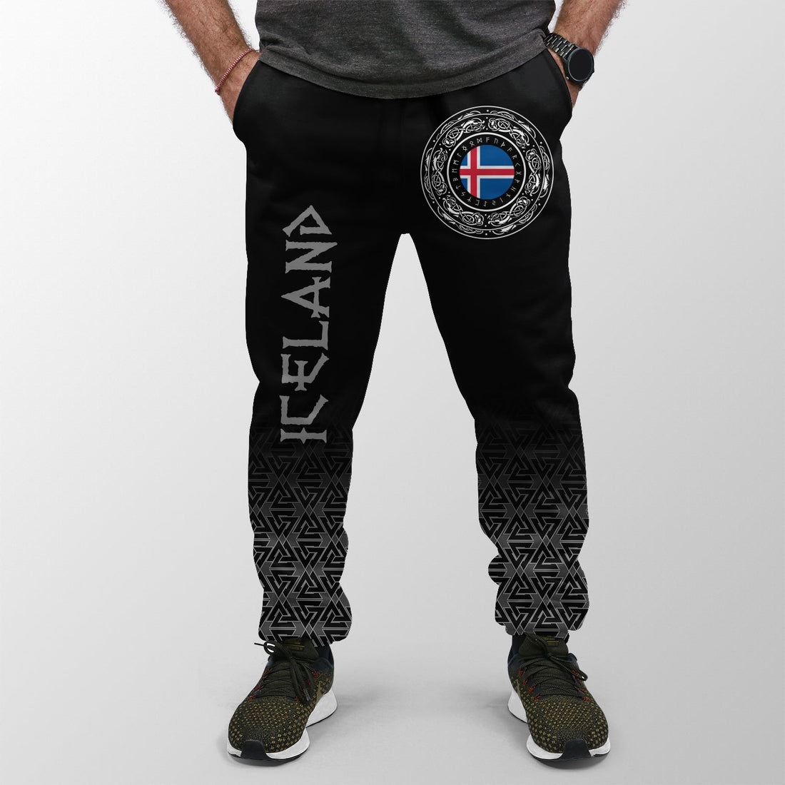 Viking Jogger (Women's/Men's) Iceland Coat Of Arms RLT12