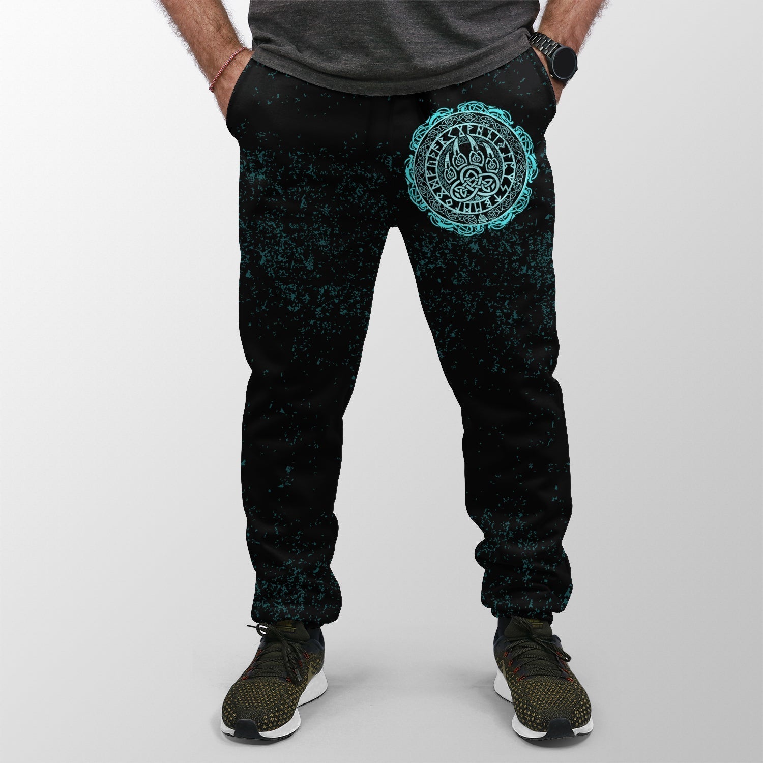Viking Jogger (Women's/Men's) Viking Bear Claws Cyan Tattoo RLT12