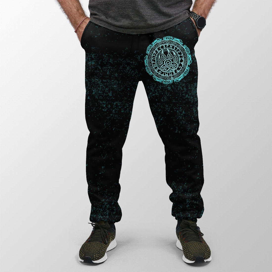 Viking Jogger (Women's/Men's) Viking Bear Claws Cyan Tattoo RLT12