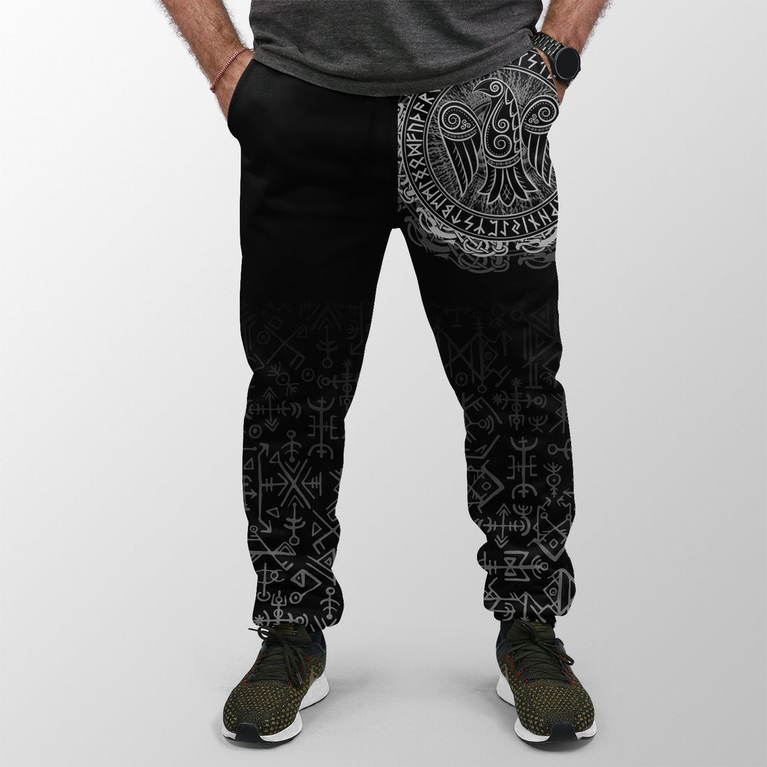 Viking Jogger (Women's/Men's) Celtic Raven Tattoo RLT12