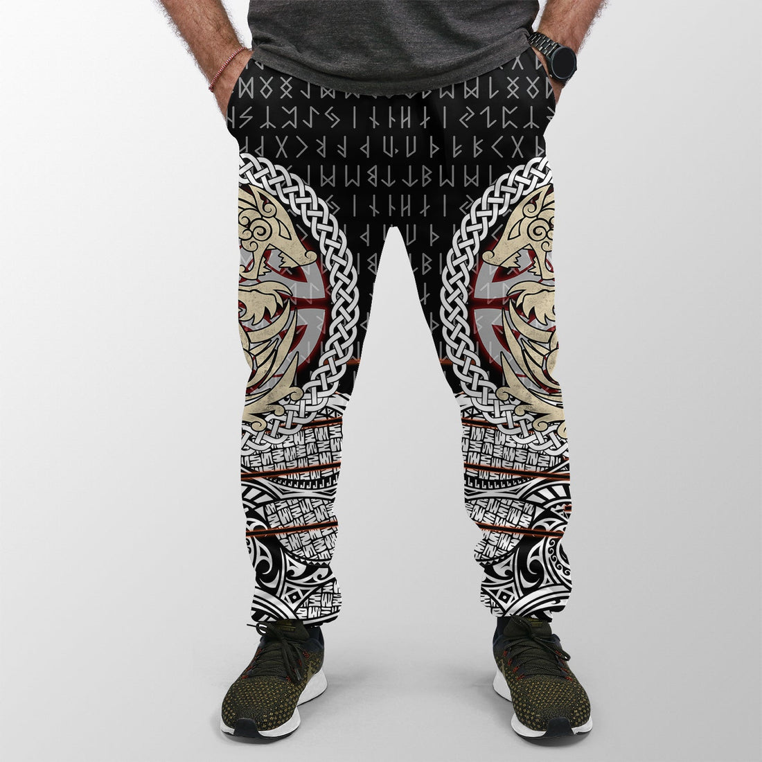 Viking Jogger (Women's/Men's) Fenrir Vikings Tattoo 3D RLT12
