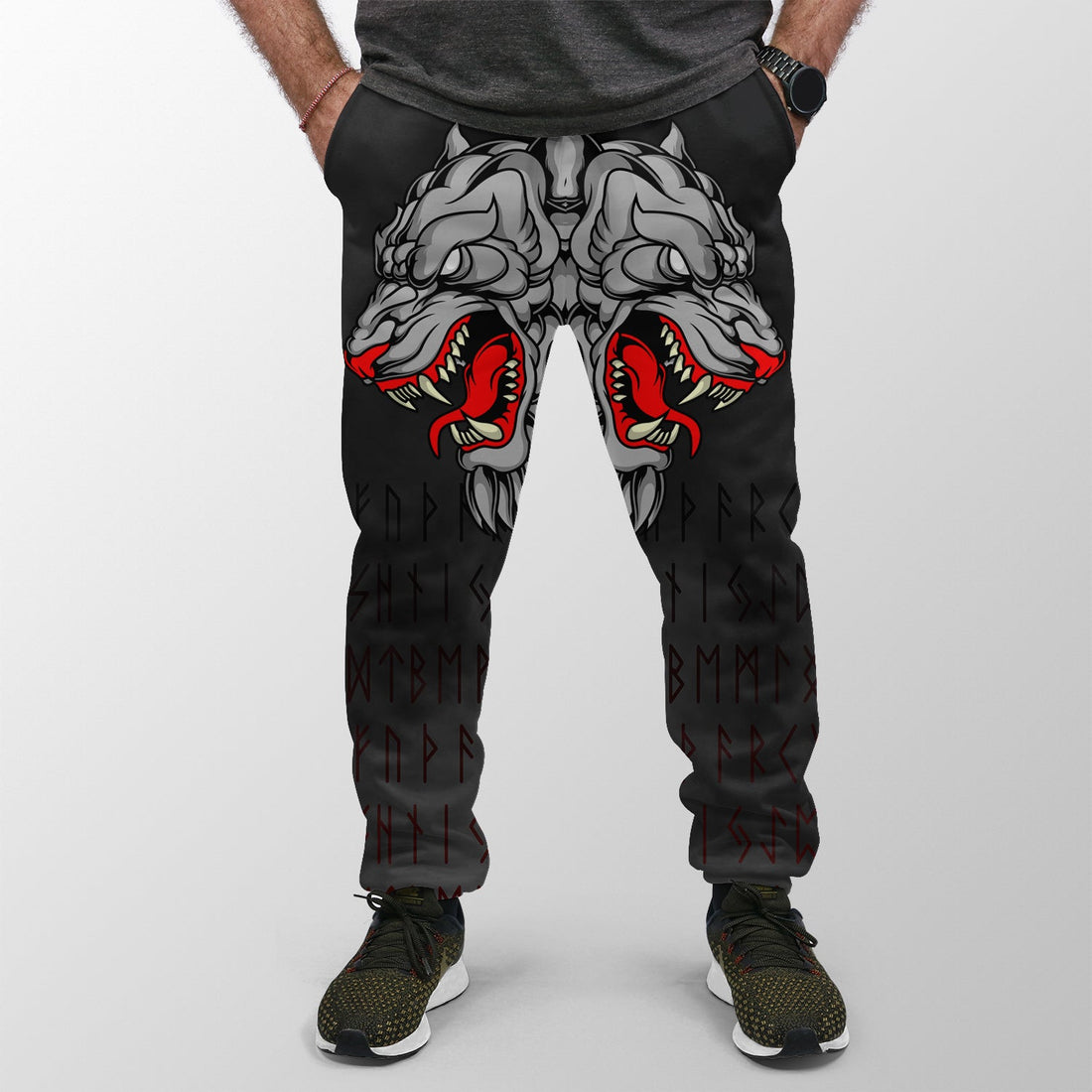 Viking Jogger (Women's/Men's) Killer Wolf Tattoo RLT12