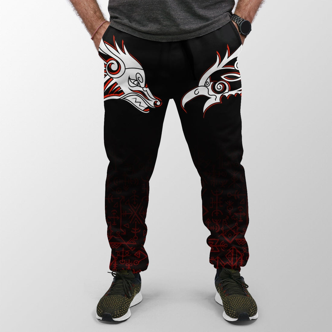 Viking Jogger (Women's/Men's) Odin, Raven, Fenrir and Valknut RLT12