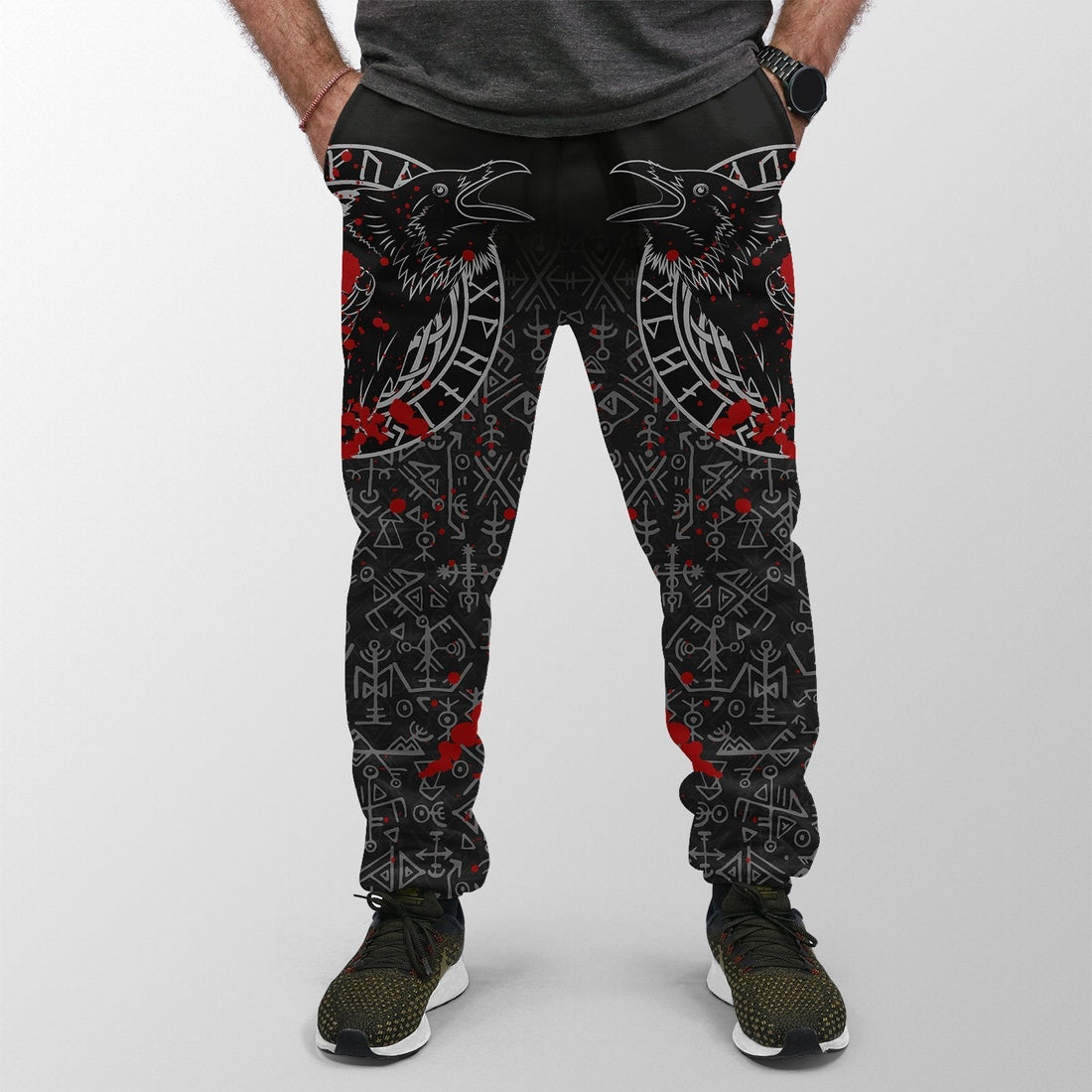 Viking Jogger (Women's/Men's) Odin Raven Rune Futhark Blood RLT12