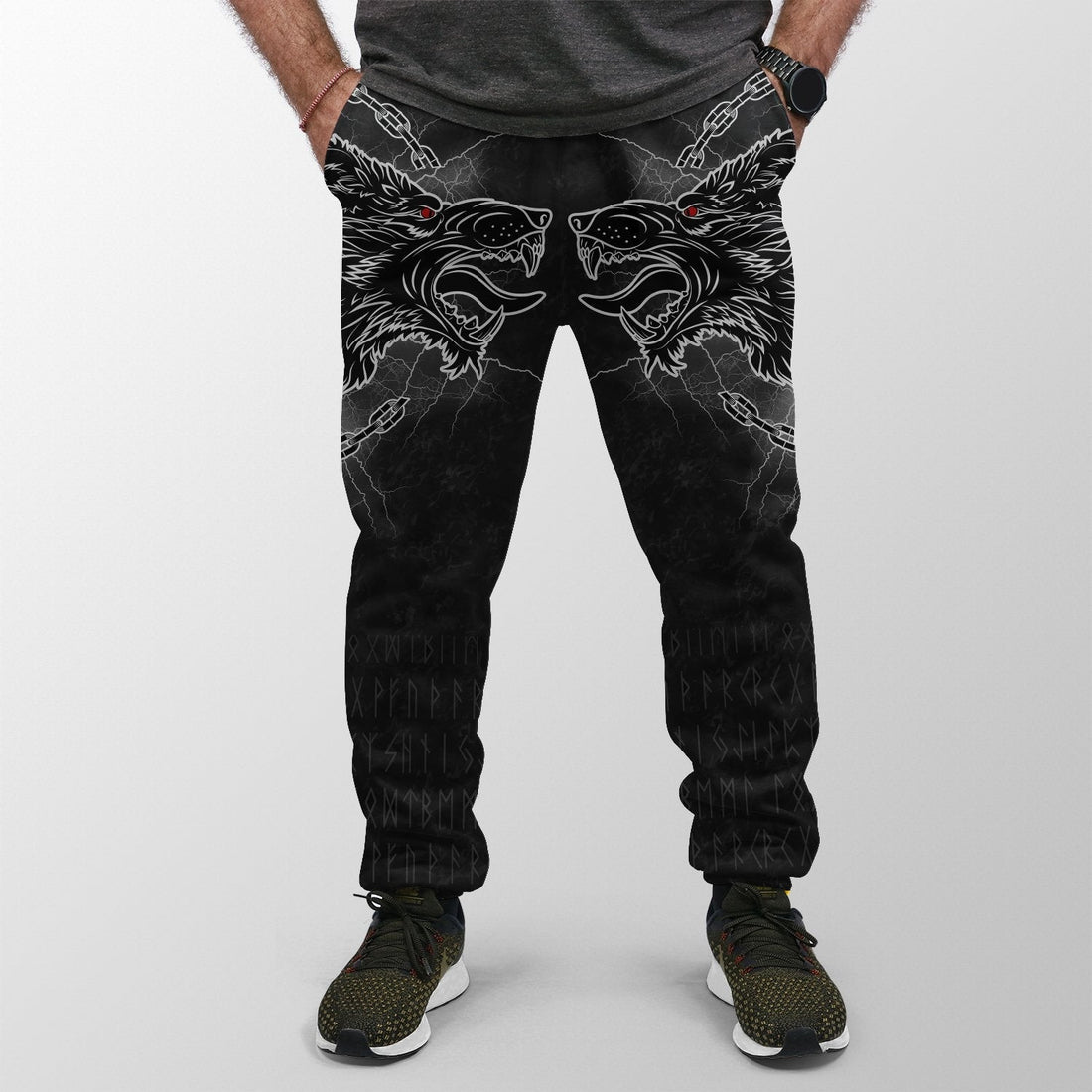 Viking Jogger (Women's/Men's) Fenrir Norse Wolf Thunderstorm RLT12