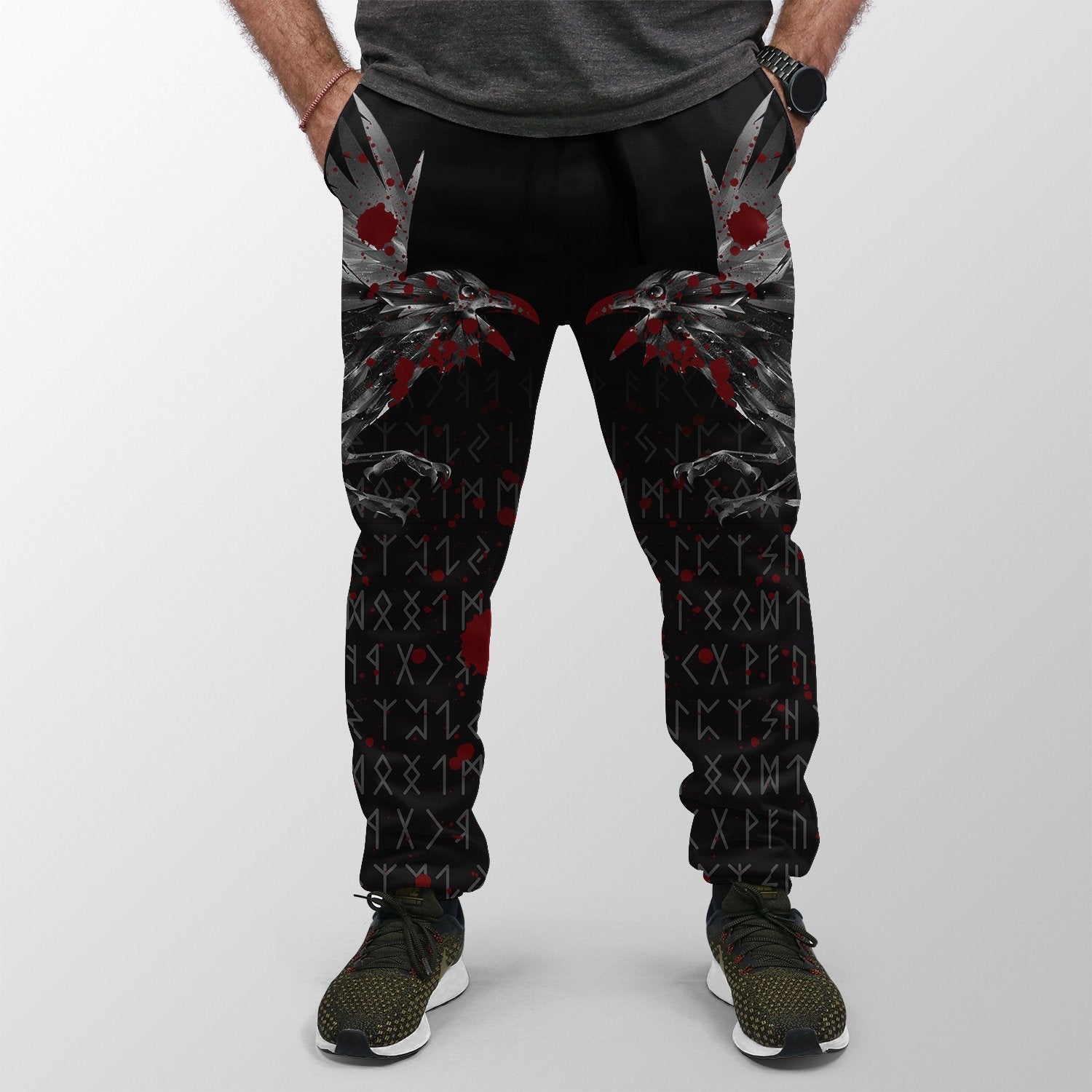 Viking Jogger The Raven Of Odin Rune Blood RLT12
