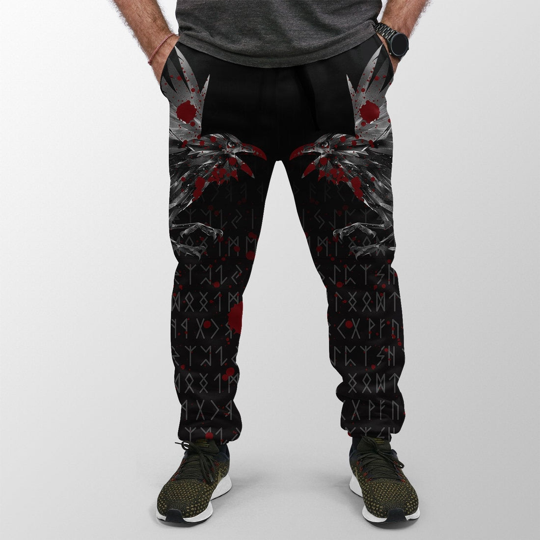 Viking Jogger The Raven Of Odin Rune Blood RLT12
