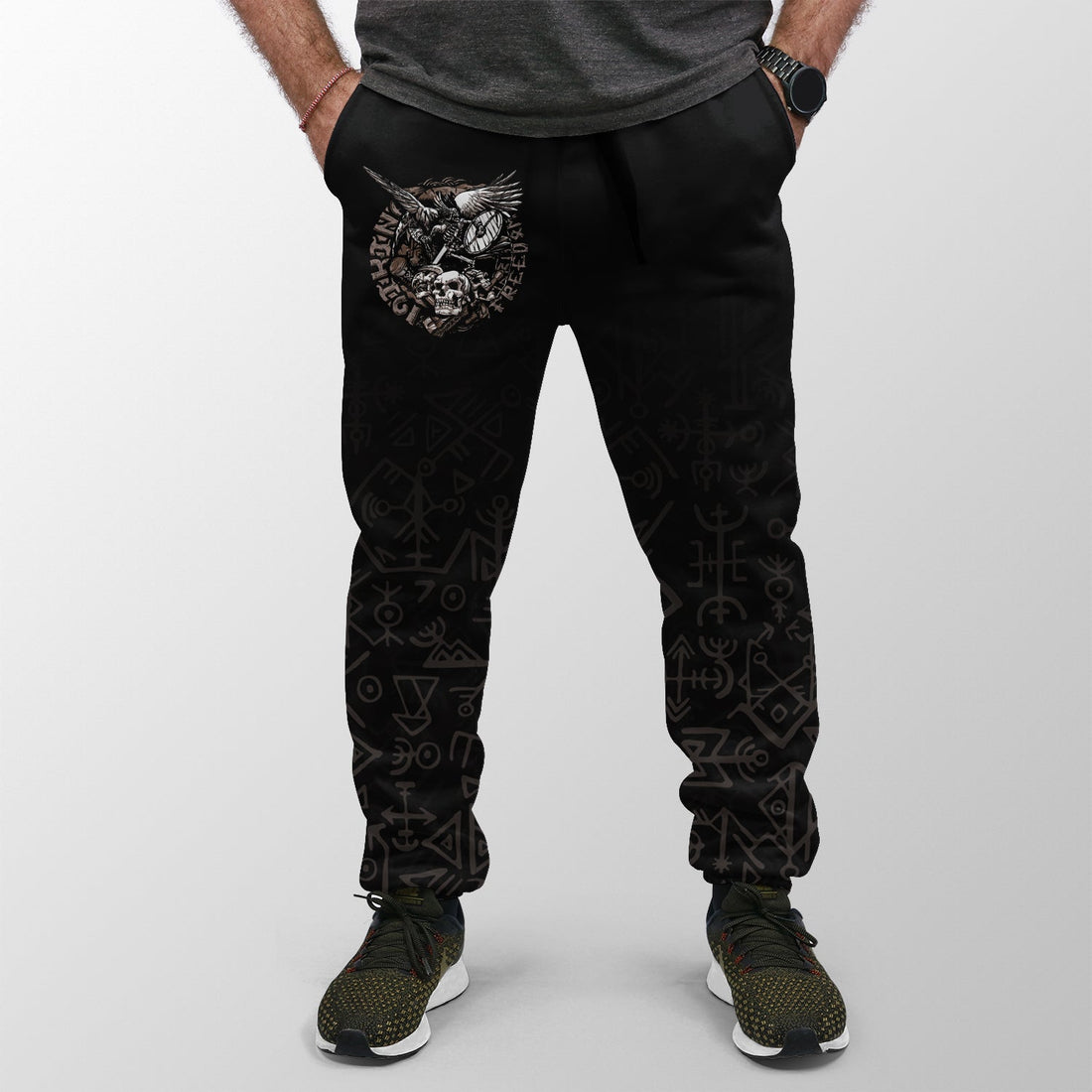 Viking Warrior Jogger Women's/Men's Odin Tattoo RLT12