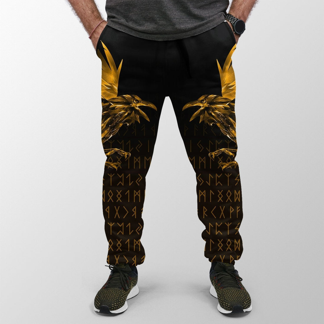 Viking Jogger The Raven Of Odin Rune, Gold RLT12