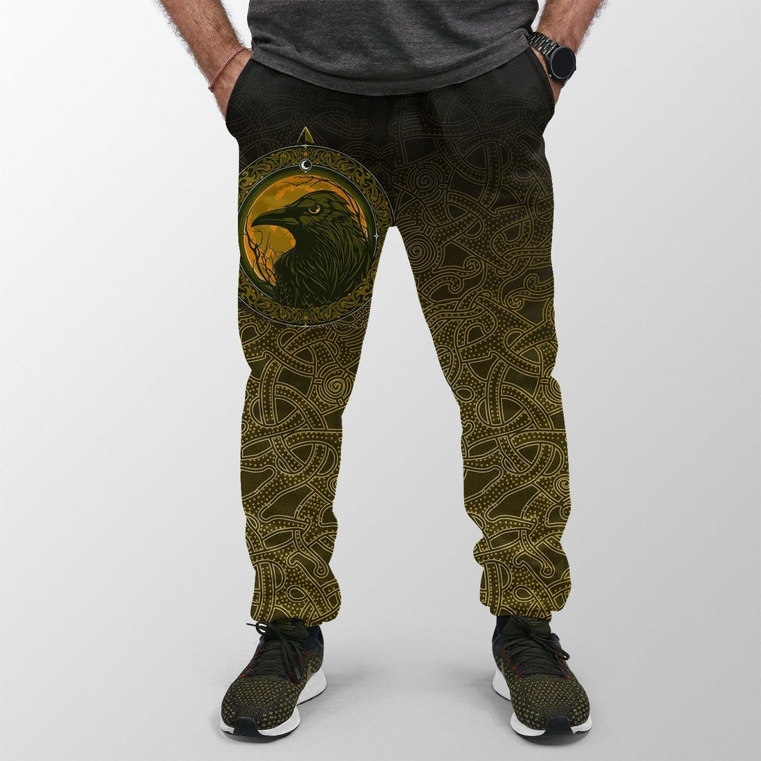 Viking Jogger, Ethnic Odin Raven Gold RLT12