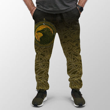 Viking Jogger, Ethnic Odin Raven Gold RLT12