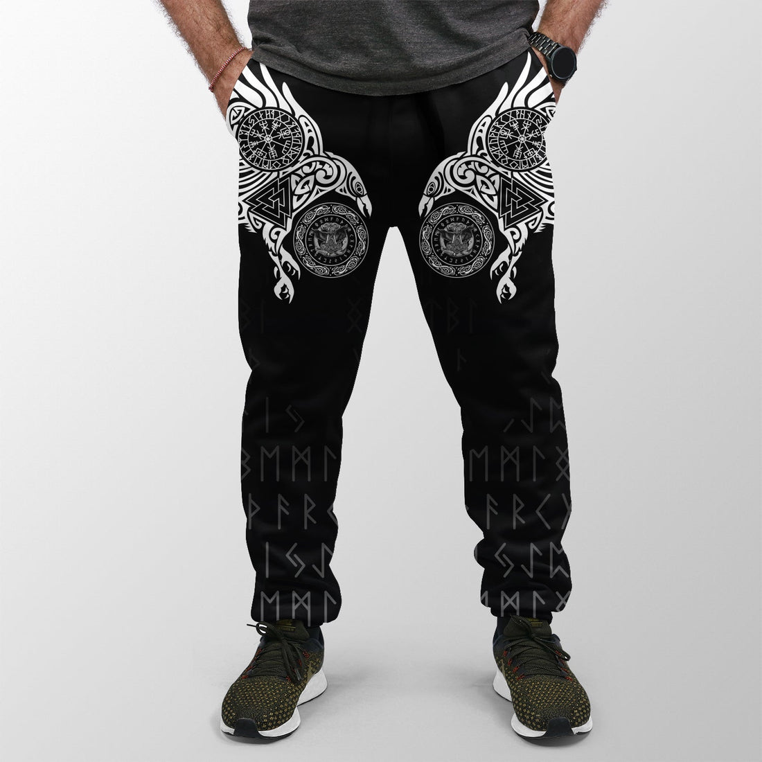Viking Jogger (Women's/Men's) Huginn and Muniin With Mjolnir RLT12
