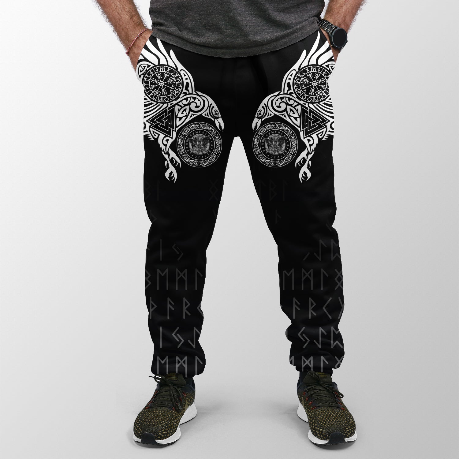 Viking Jogger (Women's/Men's) Huginn and Muniin With Mjolnir RLT12
