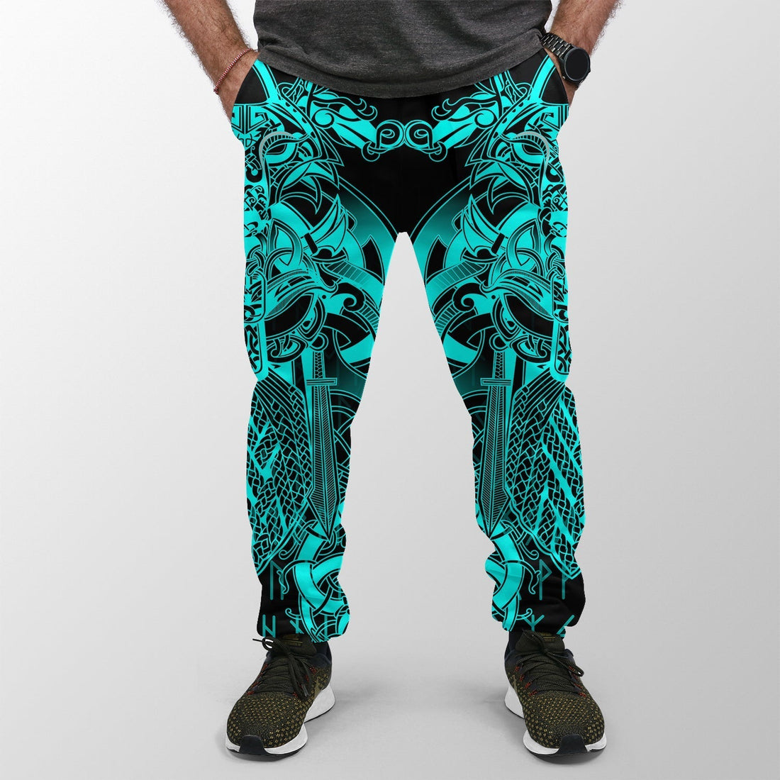 Viking Tyr Tattoo Cyan Jogger Women's/Men's RLT12
