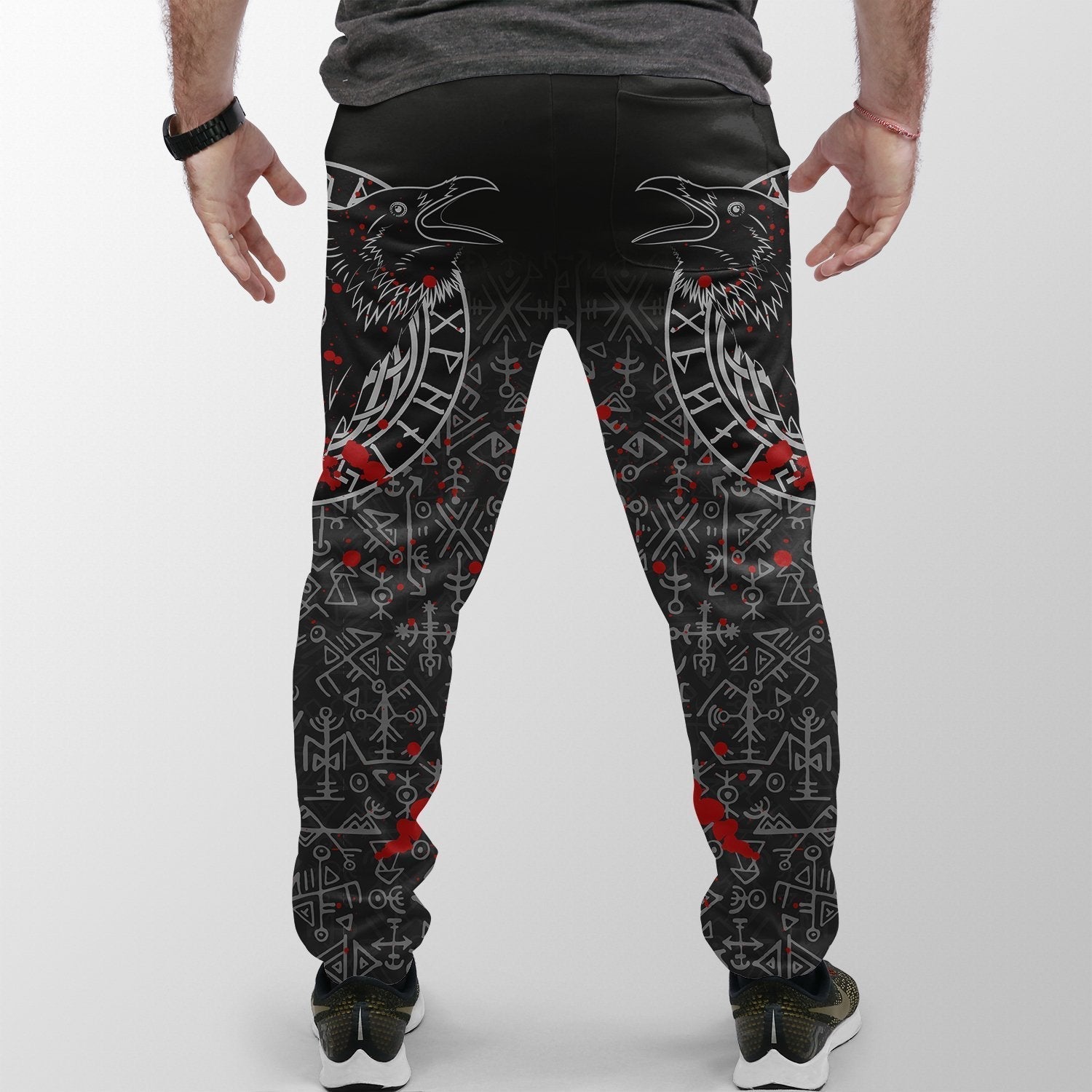 Viking Jogger (Women's/Men's) Odin Raven Rune Futhark Blood RLT12